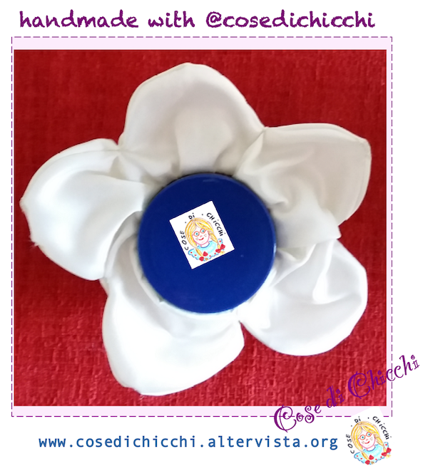 scrunch fiore in tessuto